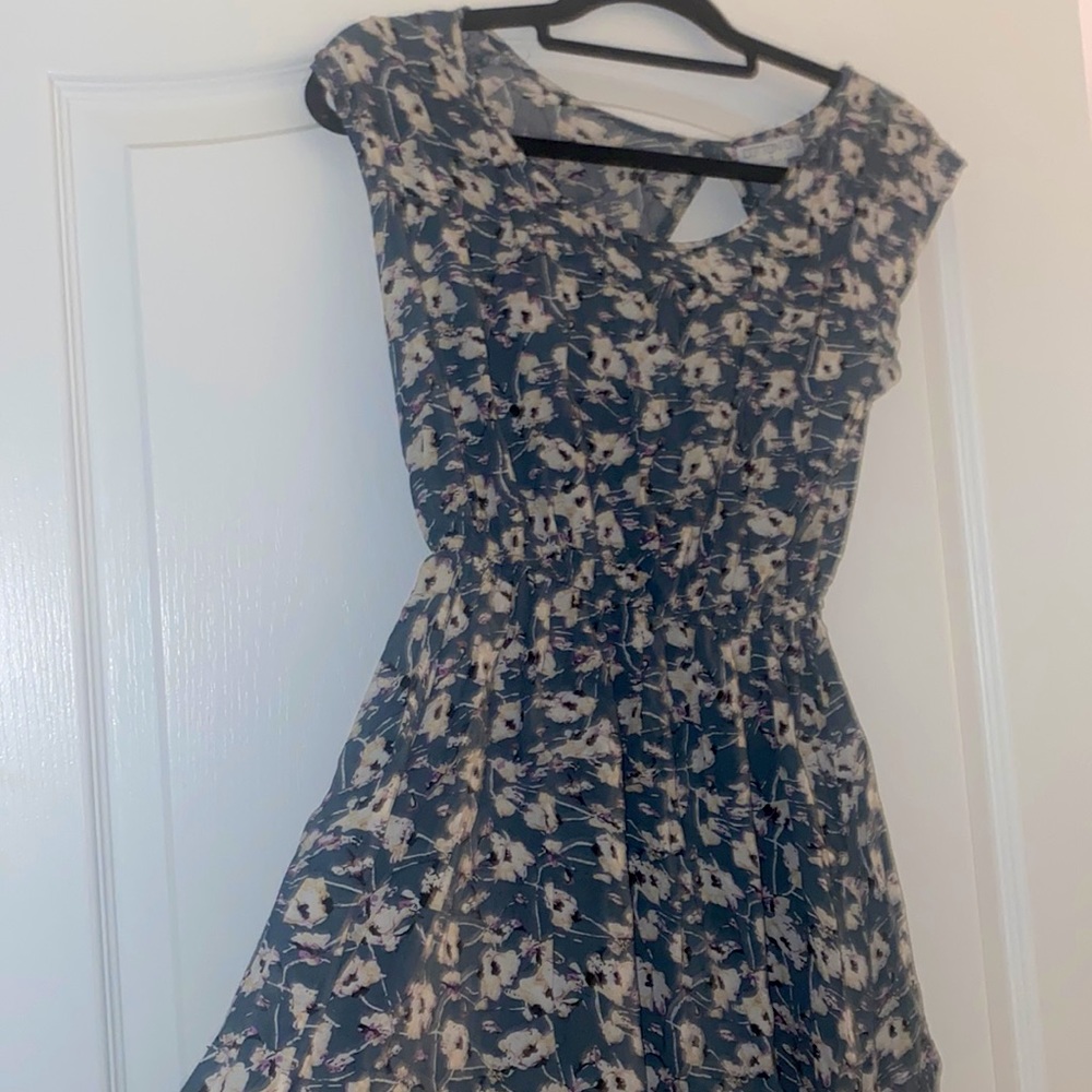 Cotton On Muted Sage Green Floral Print Dress